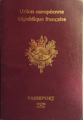 Front Cover of France Passport