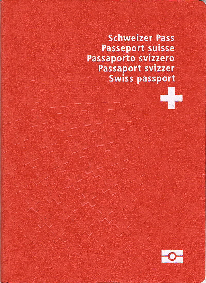 Front Cover of Switzerland Passport
